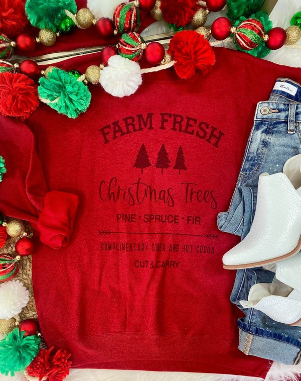 Farm Fresh Christmas Trees Sweatshirt