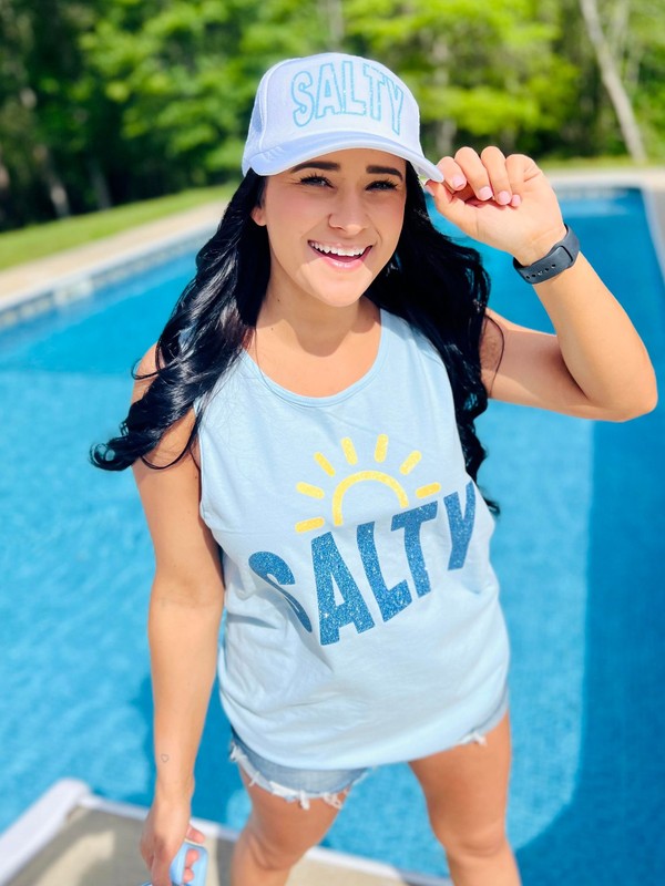 Salty Sunrise Glitter Graphic Tee Or Tank Top