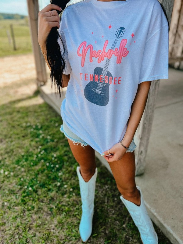 Nashville Tennessee Guitar Tee