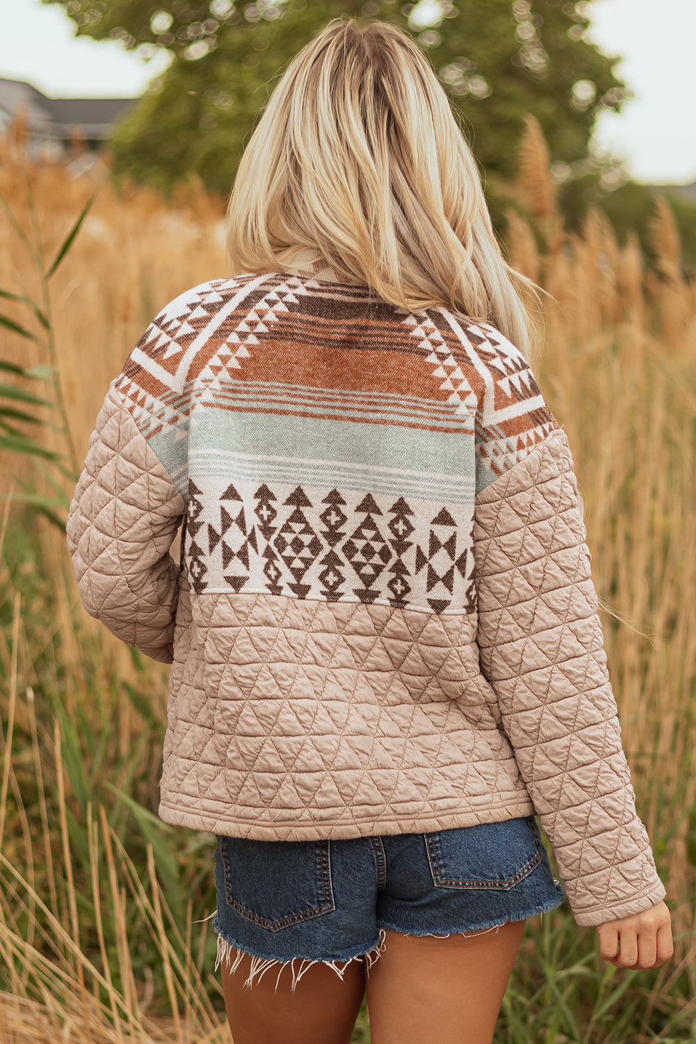 PREORDER: Aztec quilted design jacket 10.13.25