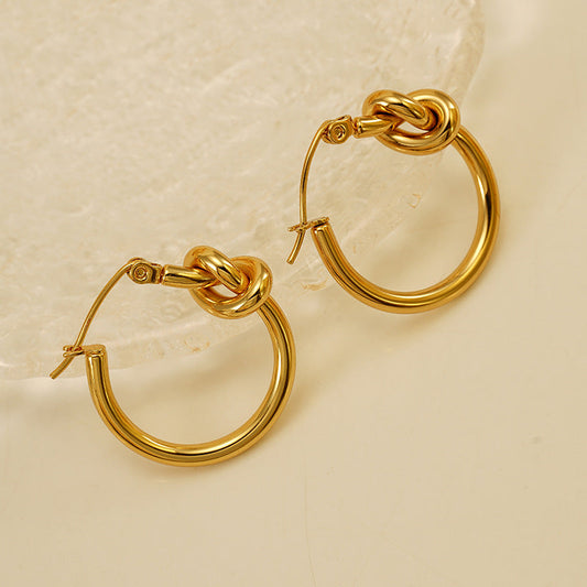 Preorder: Knotted Hoop Earrings