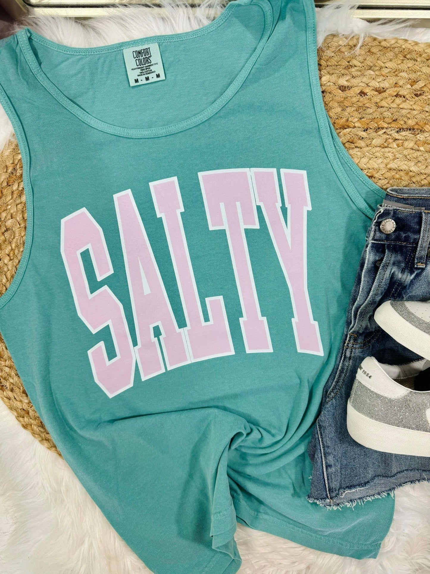 Salty Multi Varsity DTF Tank