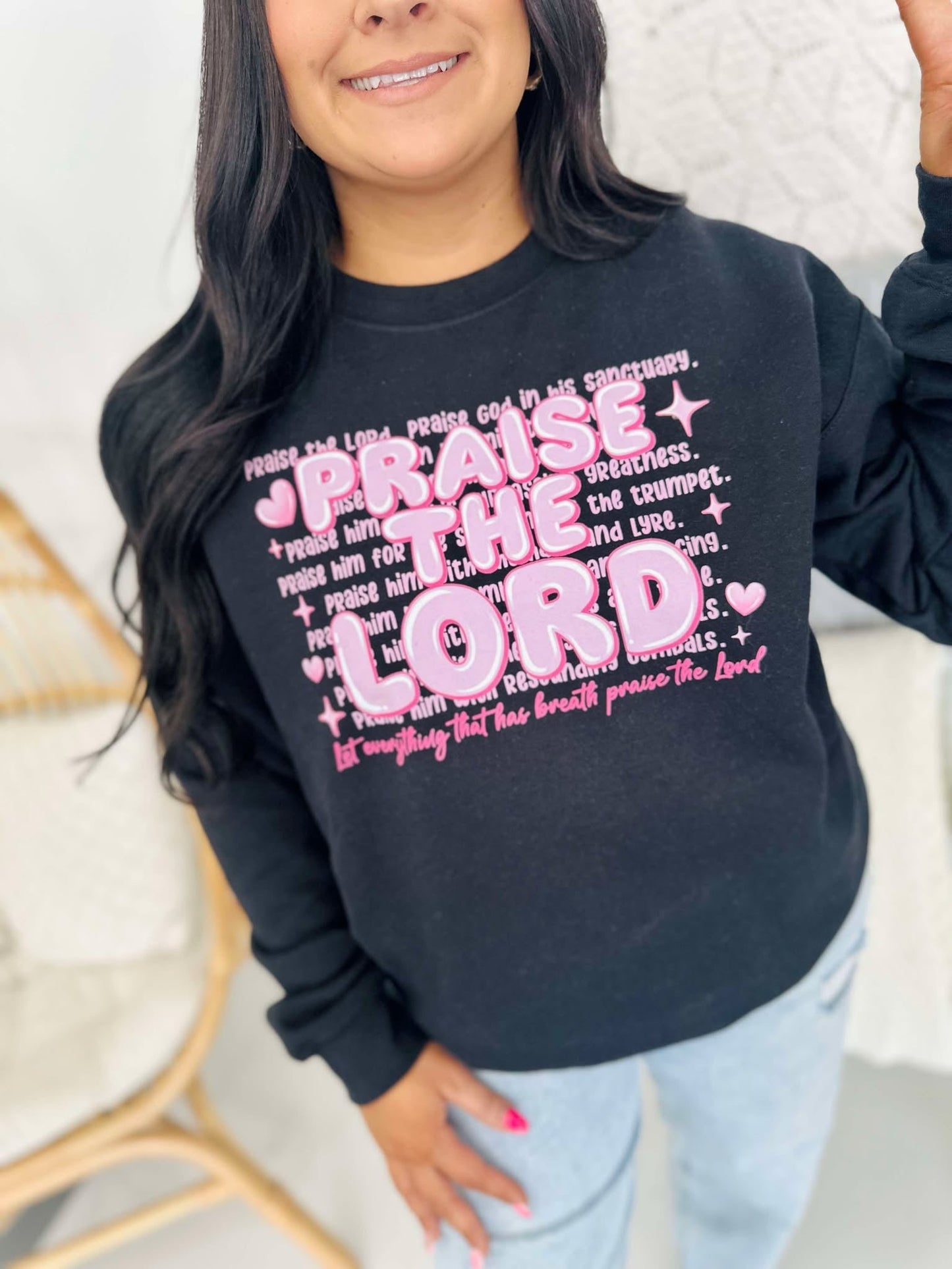 Praise The Lord Bubble Word Collage DTF SWSH