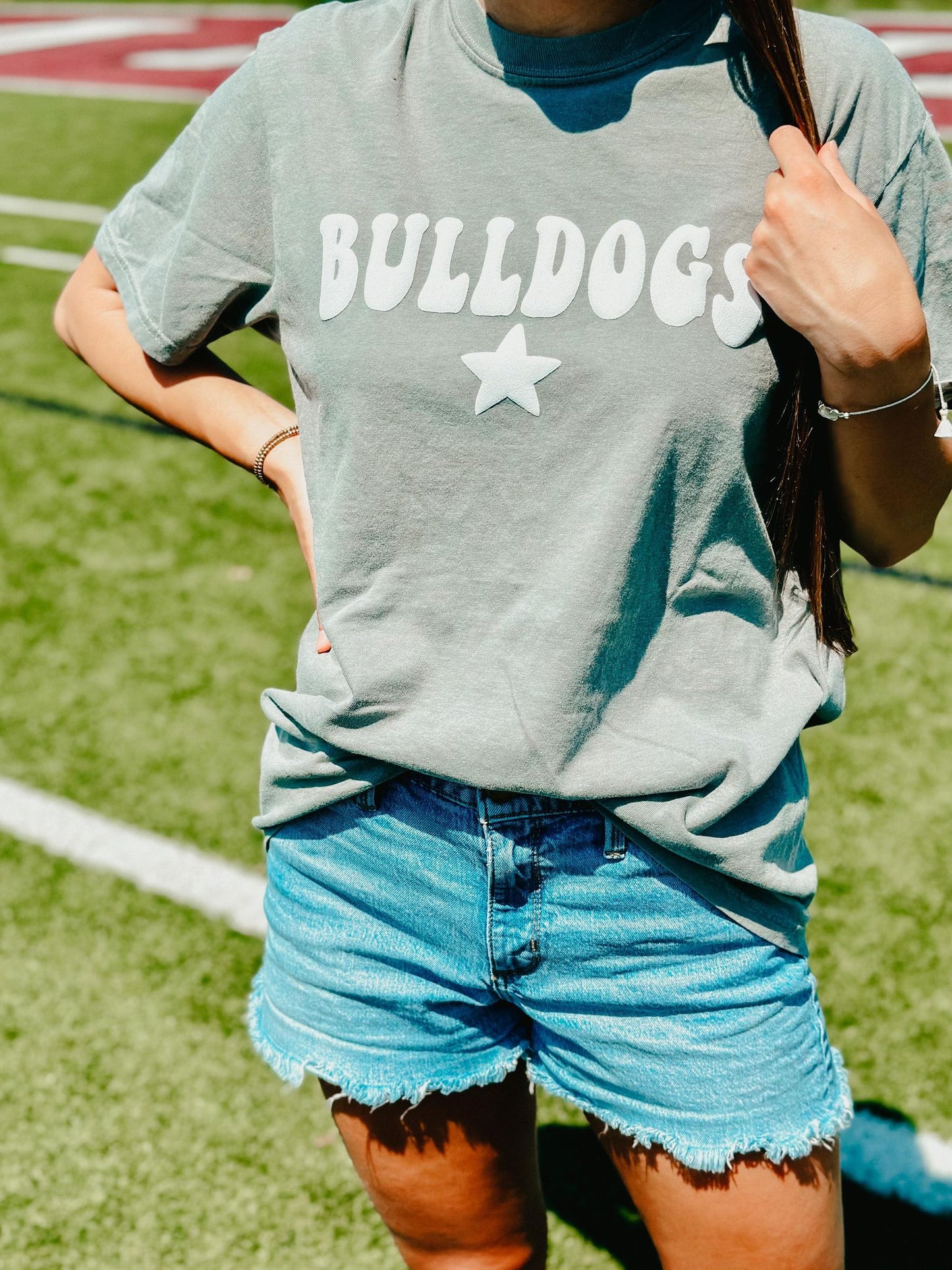 Custom Mascot Star Puff Retro Tee