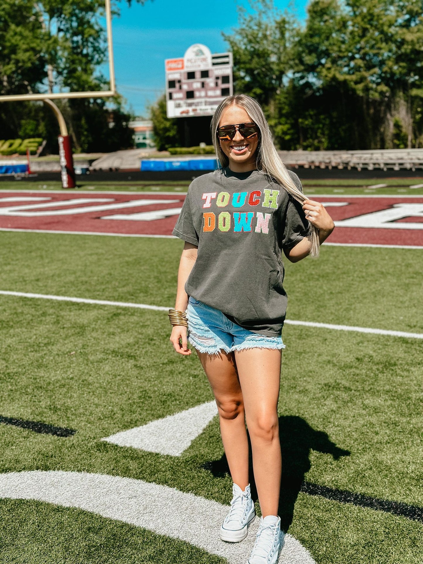 Touchdown Multicolored Patch Tee