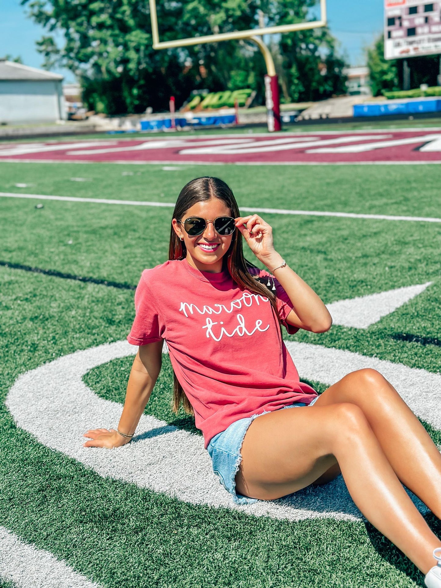 Custom Cursive Gameday Puff Tee
