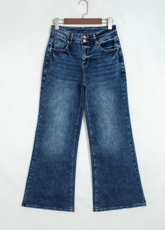 Blue Acid Wash Jeans (Light or Dark Wash) RTS