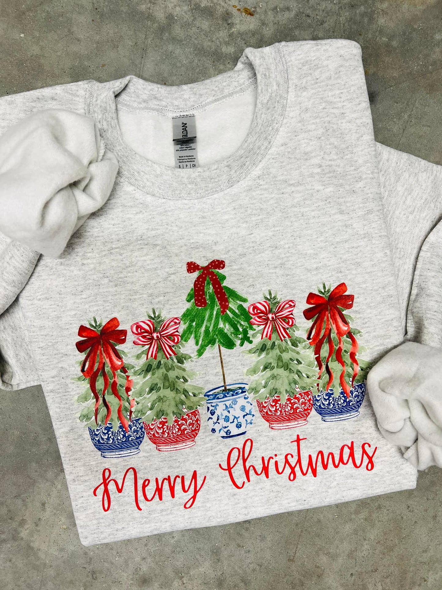 Merry Christmas Tree Chino Pots - DTF