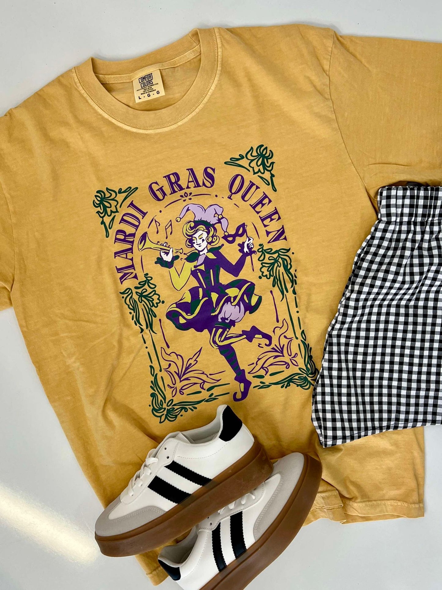 Mardi Gras Queen Jester DTF Tee
