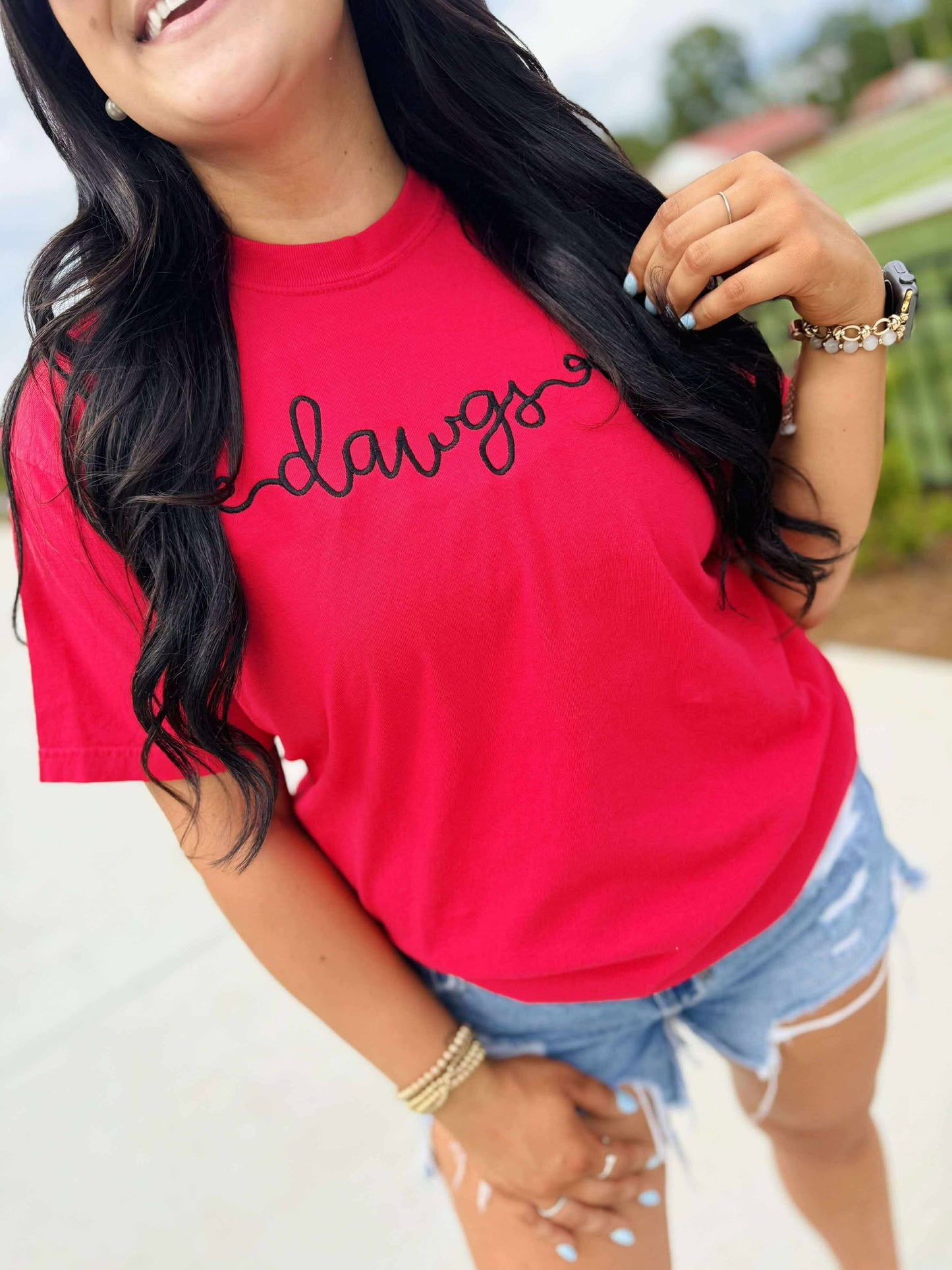 Custom Bow Sided Embroidered Sweatshirt