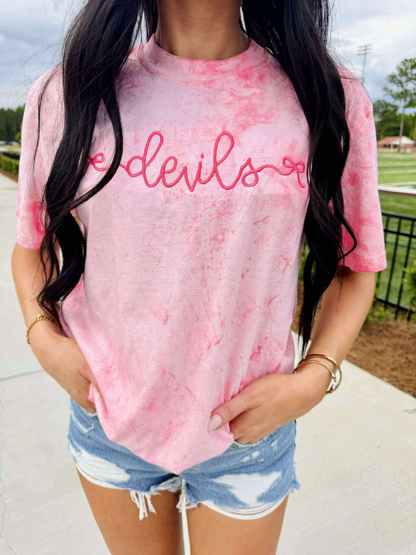 Custom Bow Sided Embroidered Sweatshirt