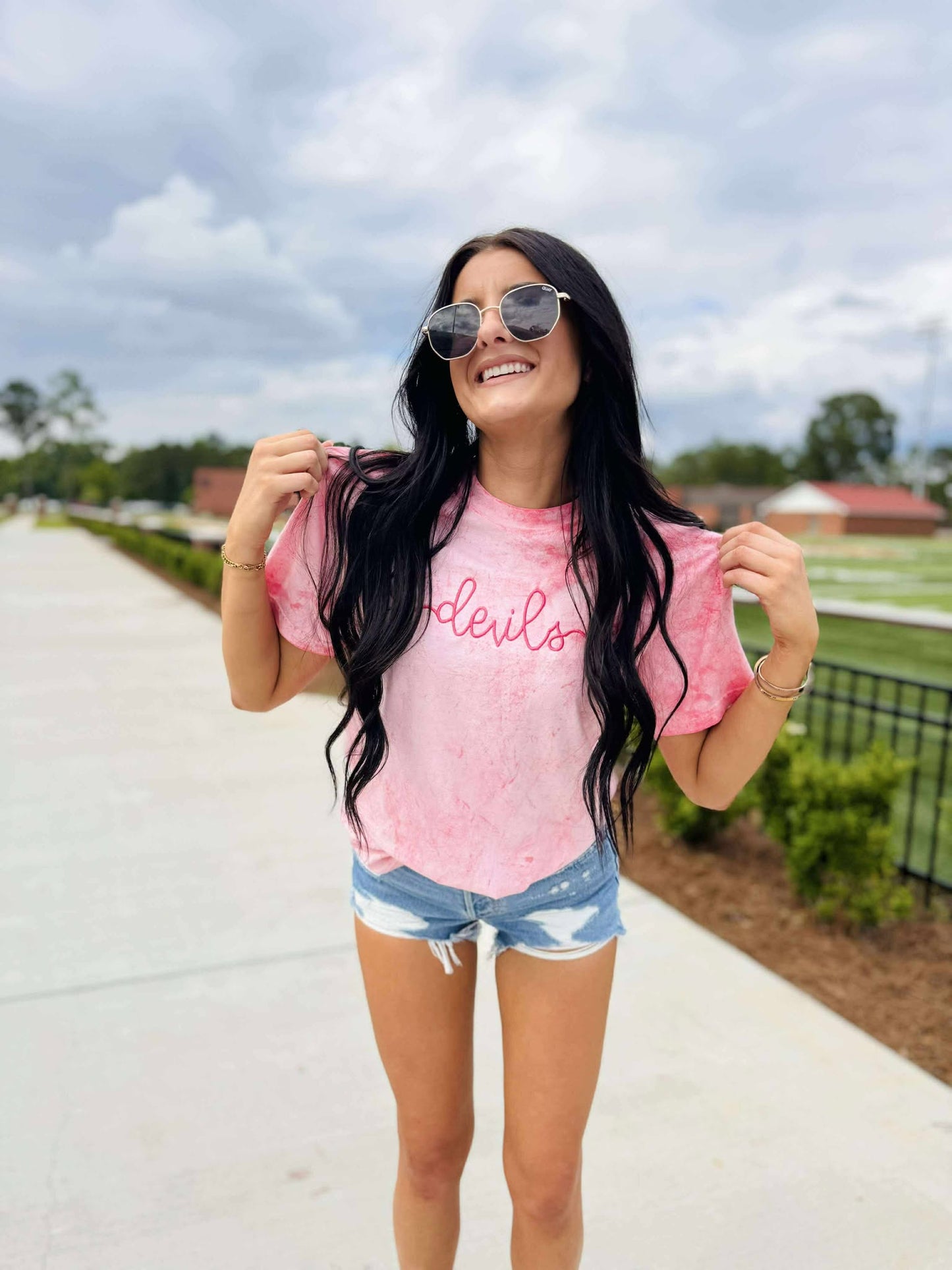 Custom Bow Sided Embroidered Sweatshirt