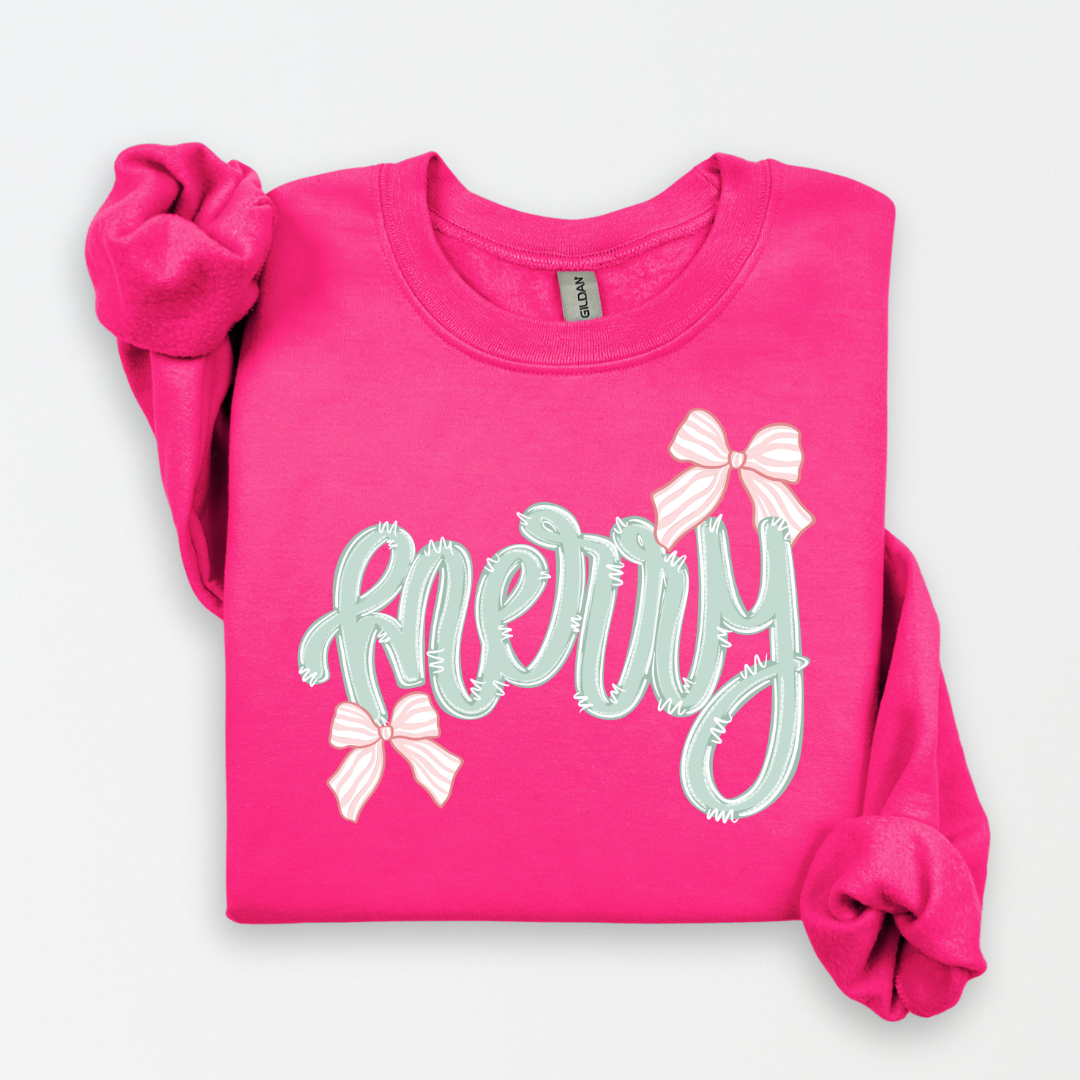 Merry Bow Sweatshirt.