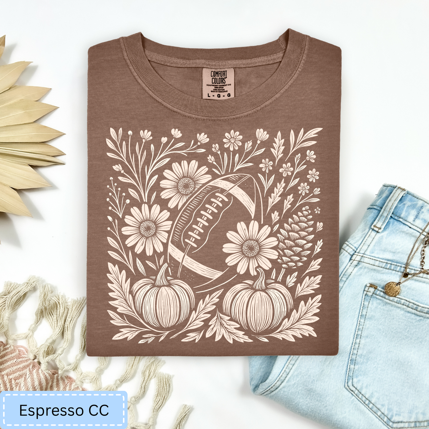 Floral Football Tee.