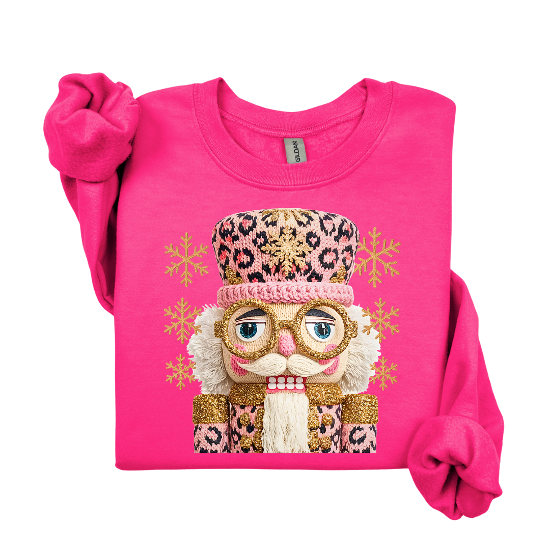 Nutcracker--Glitter Cheetah Sweatshirt.