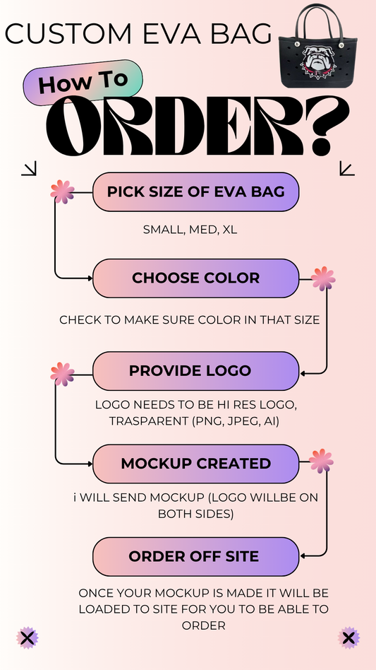 Preorder: SMALL EVA TOTES CUSTOM LOGO 11.24.25