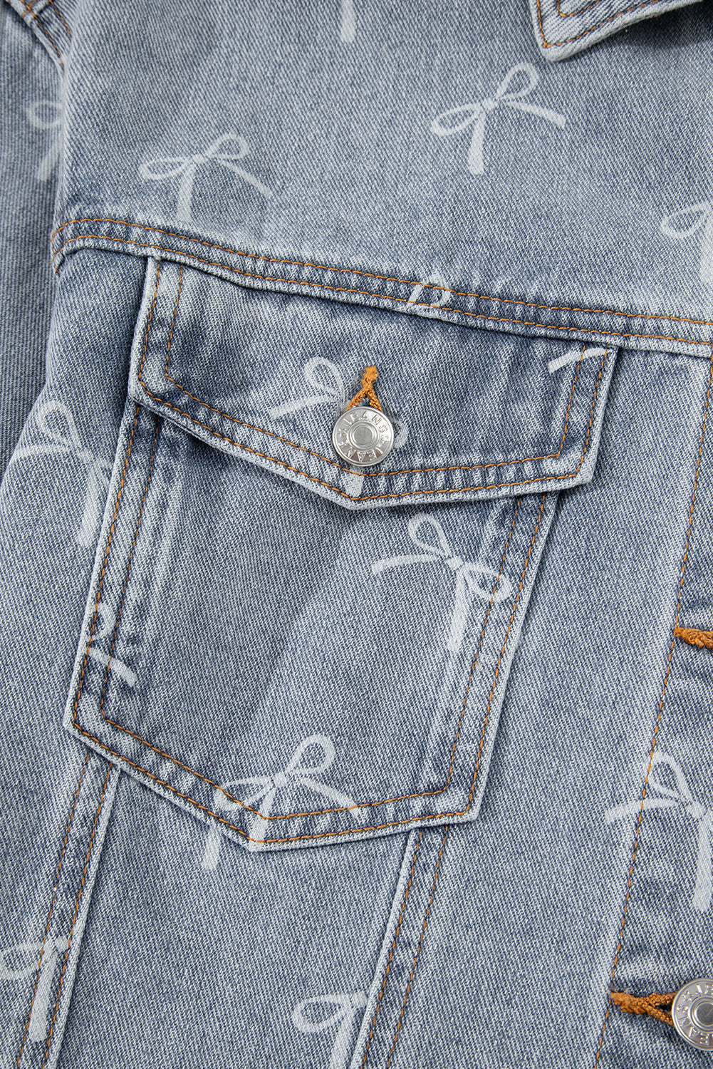 PREORDER: Amora Denim bow jacket 10.13.25
