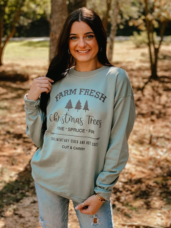 Farm Fresh Christmas Trees Sweatshirt
