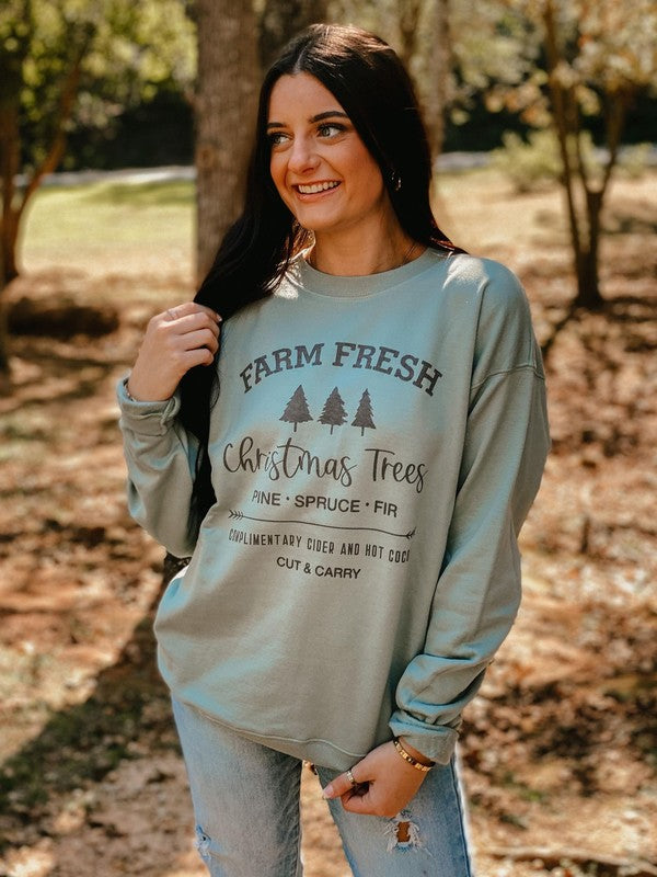 Farm Fresh Christmas Trees Sweatshirt
