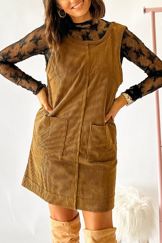 Corduroy Mini Dress RTS