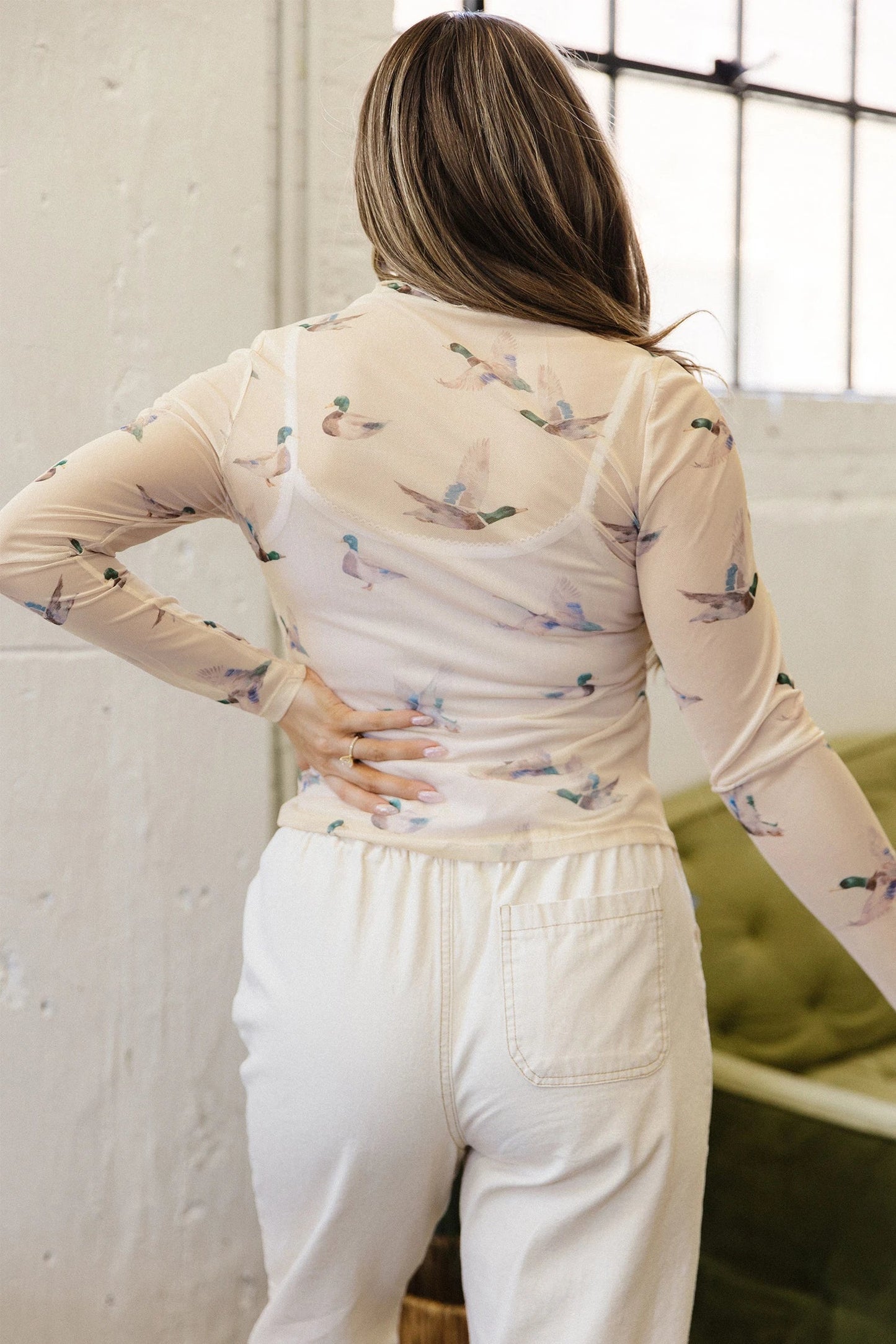 PREORDER: Mallard duck sheer shirt  7.13.26
