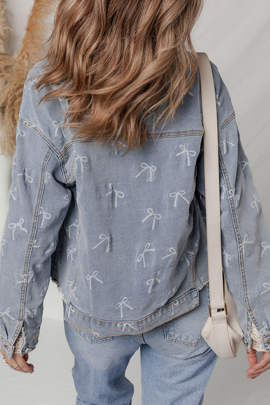 PREORDER: Amora Denim bow jacket 10.13.25