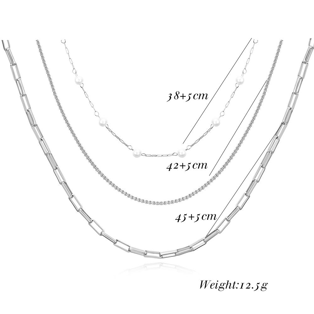 Preorder: Triple Chain Necklace