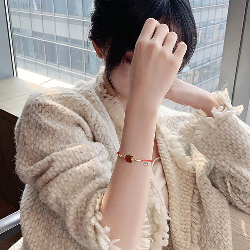 Corded Apple Bracelet