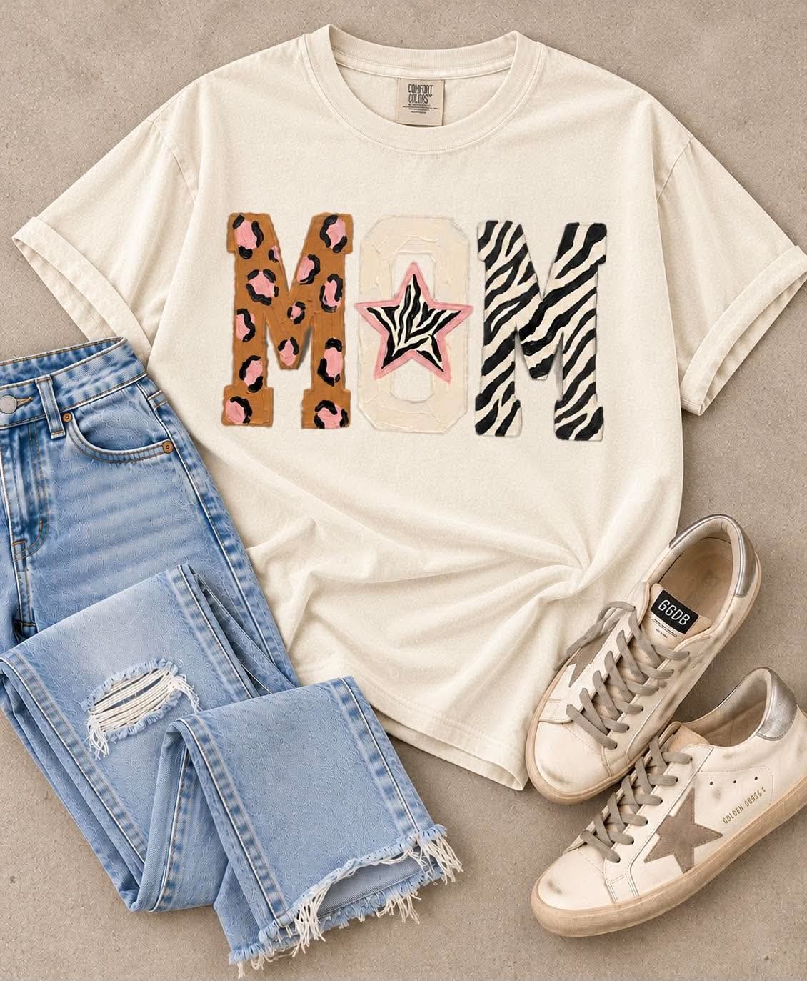 Multi Print Fun MOM DTF MAMA82 Tee