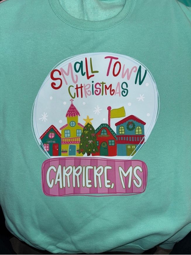 Small Town Christmas Snow Globe DTF CMAS82 Graphic