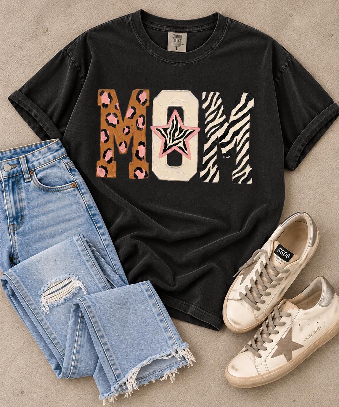 Multi Print Fun MOM DTF MAMA82 Tee
