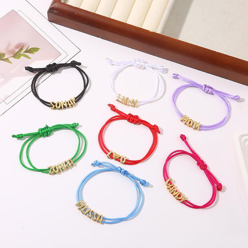 Preorder: Personalized Name String Bracelet