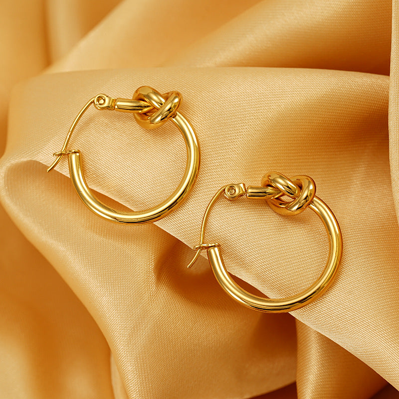 Preorder: Knotted Hoop Earrings