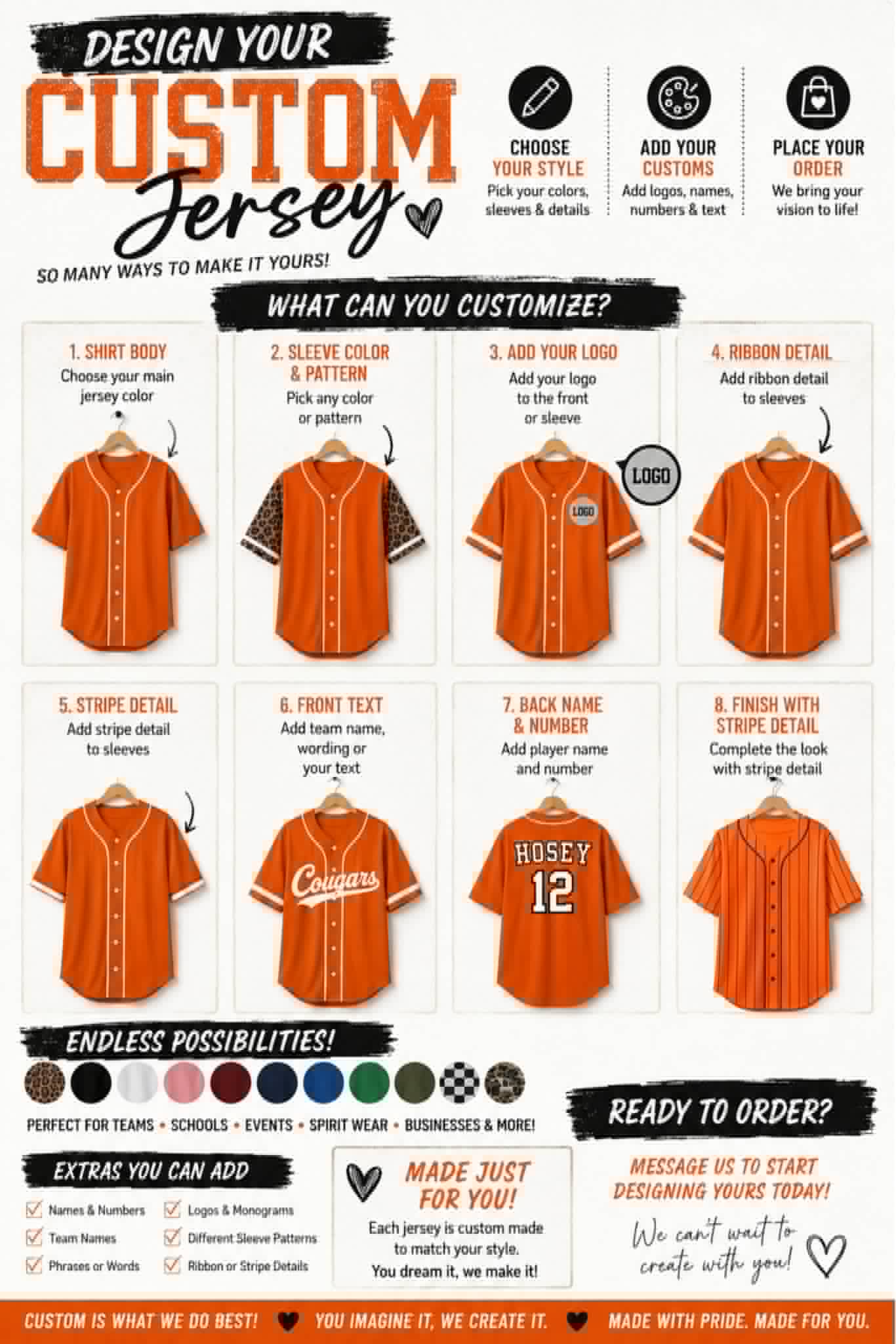 PREORDER: Solid Custom Jersey (Solid Sleeve) 07.13.26