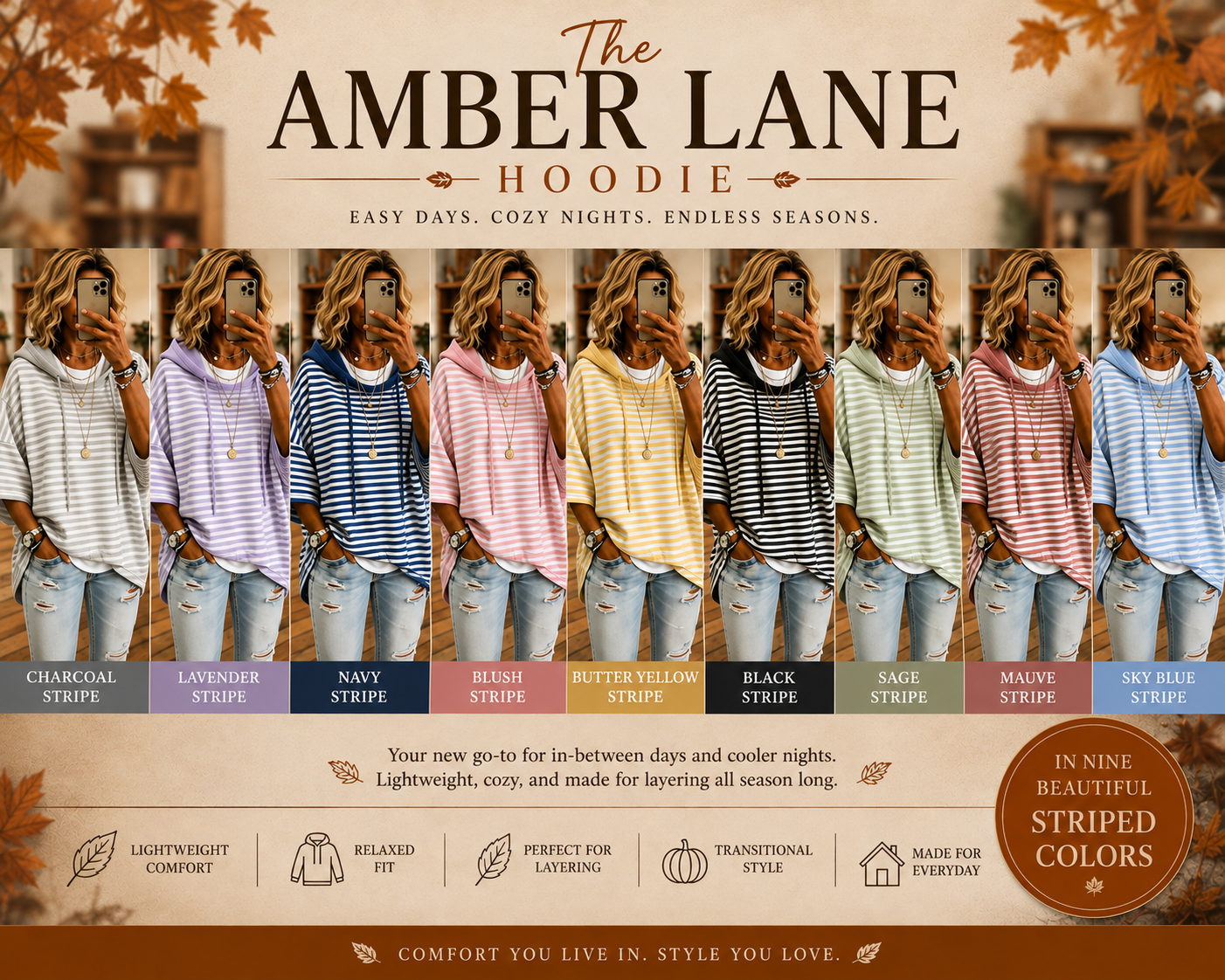 PREORDER: The Amber Lane Hoodie 8.10.26