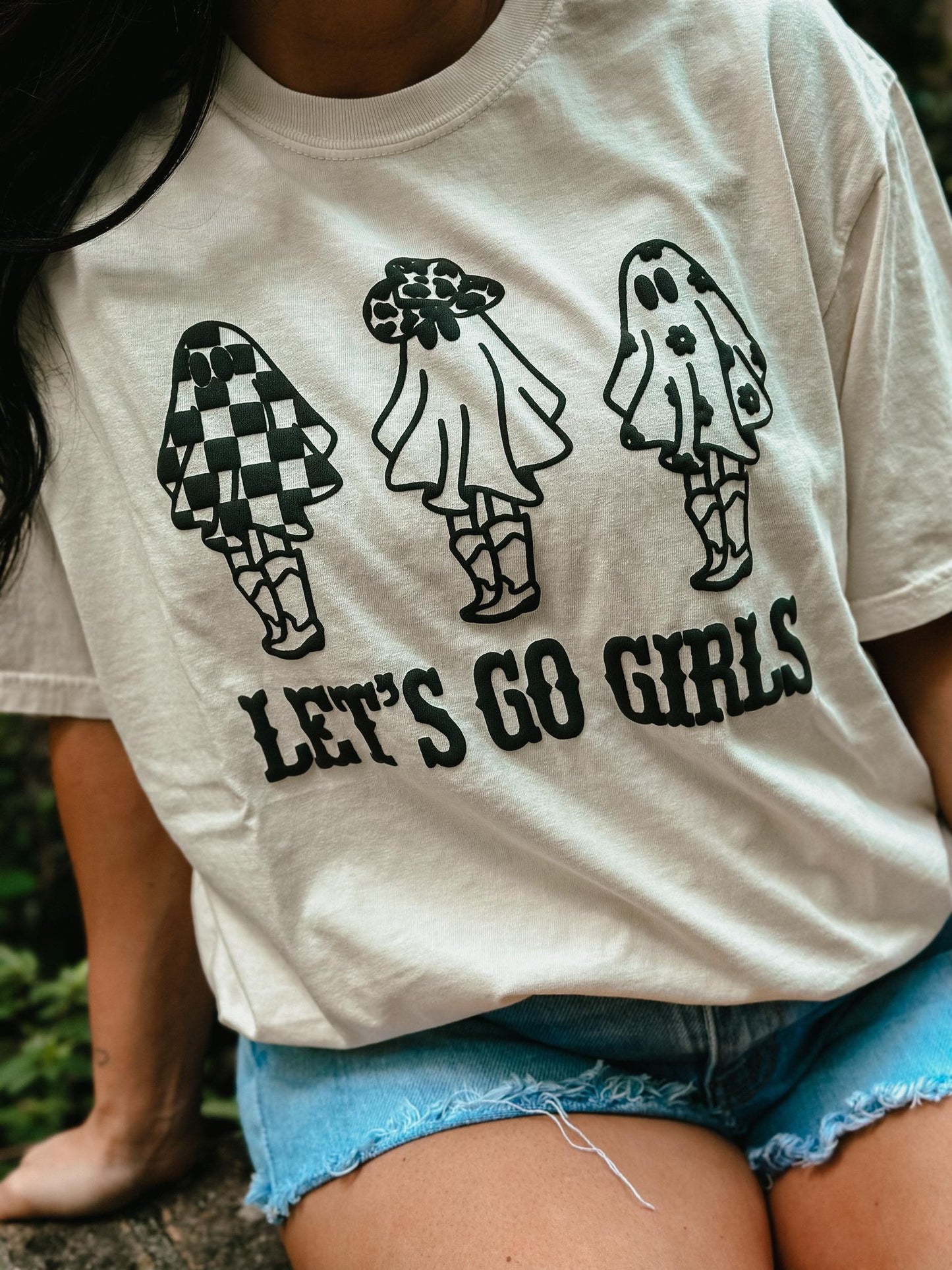Let's Go Girl's Patterned Ghost Trio Puff Tee