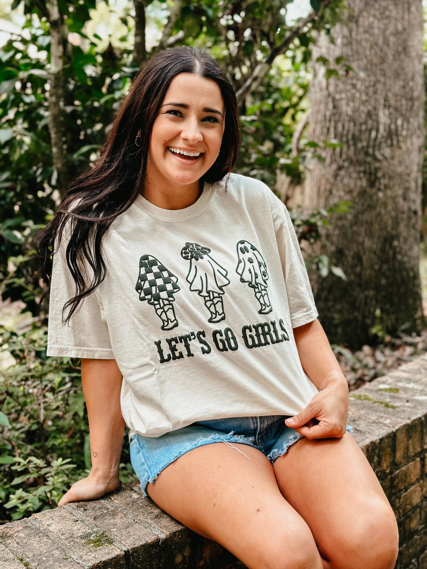 Let's Go Girl's Patterned Ghost Trio Puff Tee