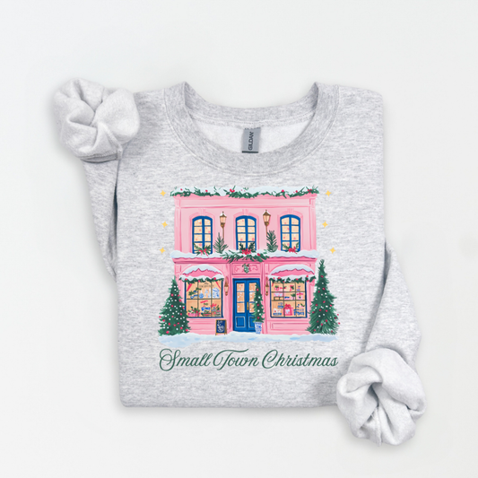 Small Town Christmas Sweatshirt.
