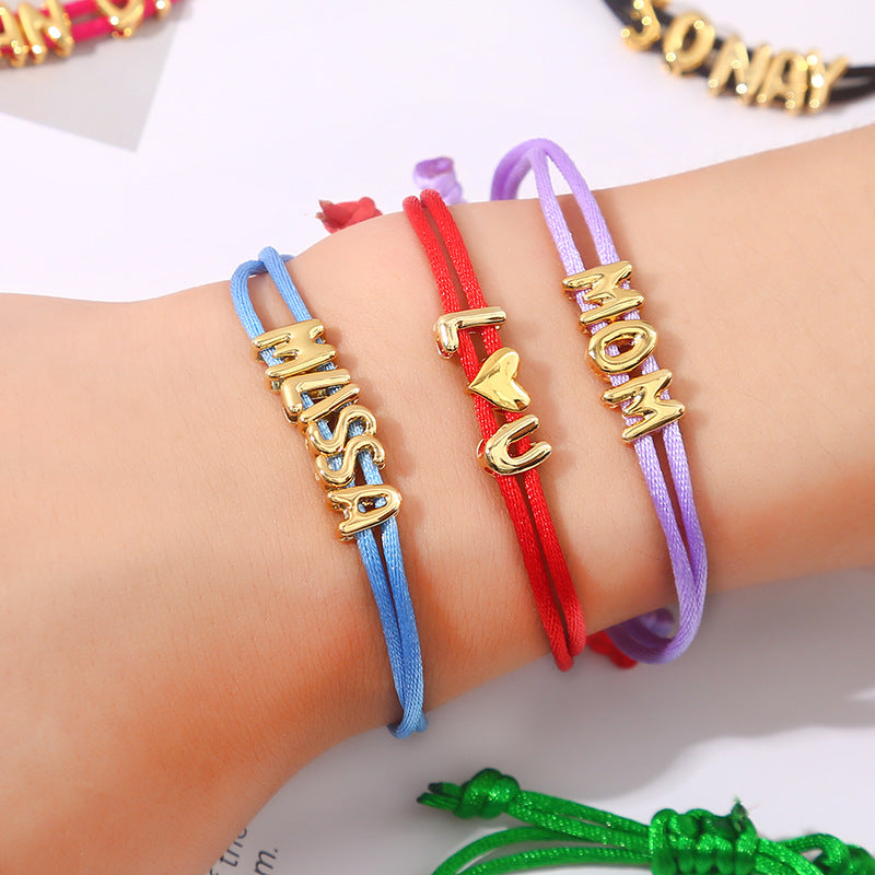 Preorder: Personalized Name String Bracelet
