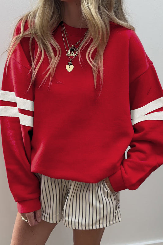 Varsity Stripe Sweatshirt *MULTIPLE COLORS*  RTS