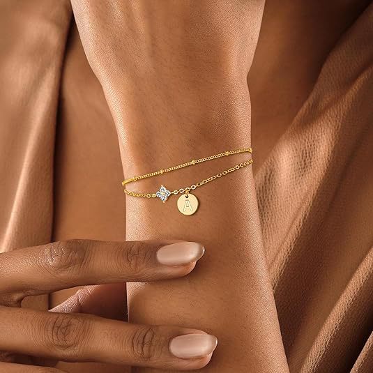 Preorder: Sparkle Initial Charm Bracelet