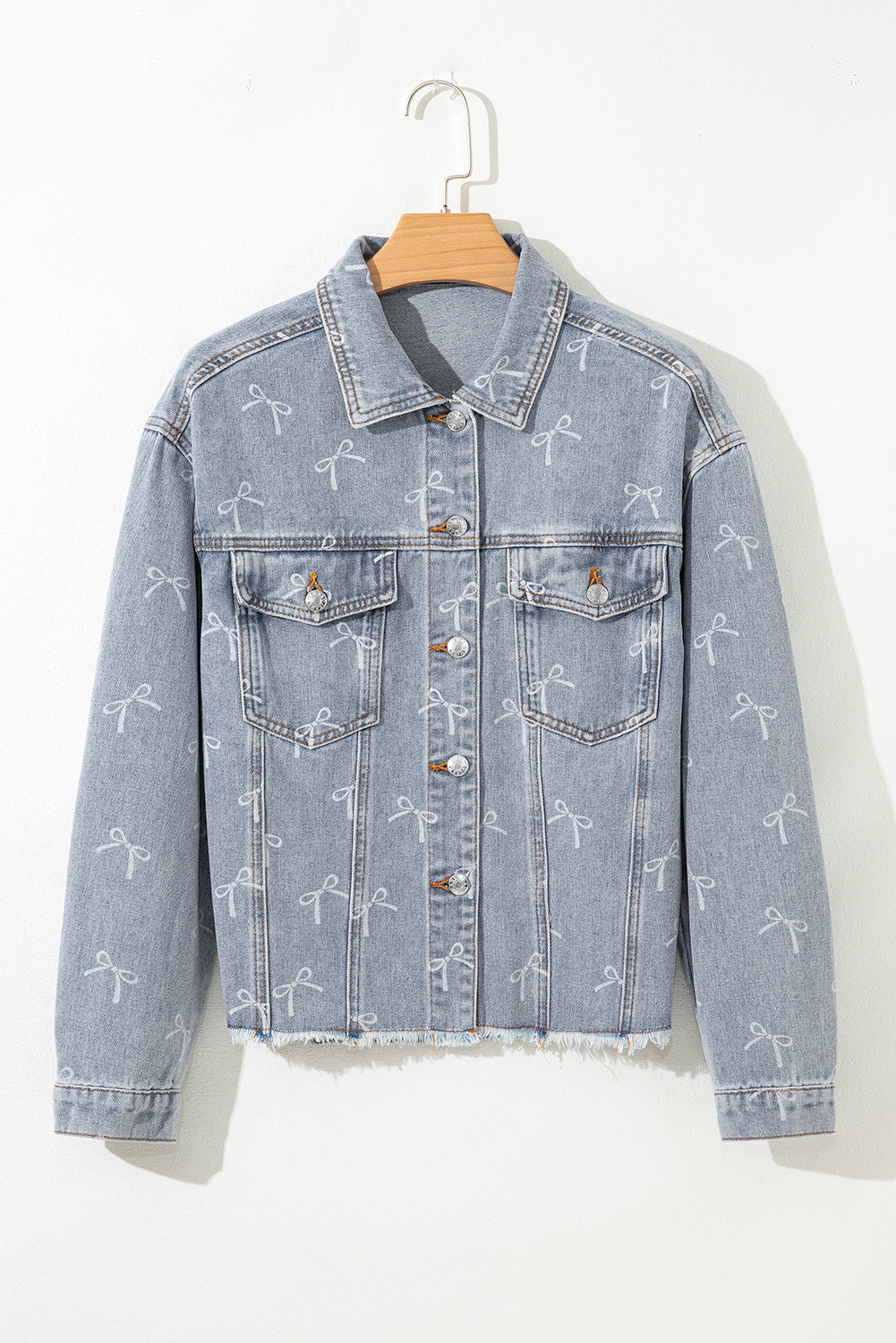 PREORDER: Amora Denim bow jacket 10.13.25