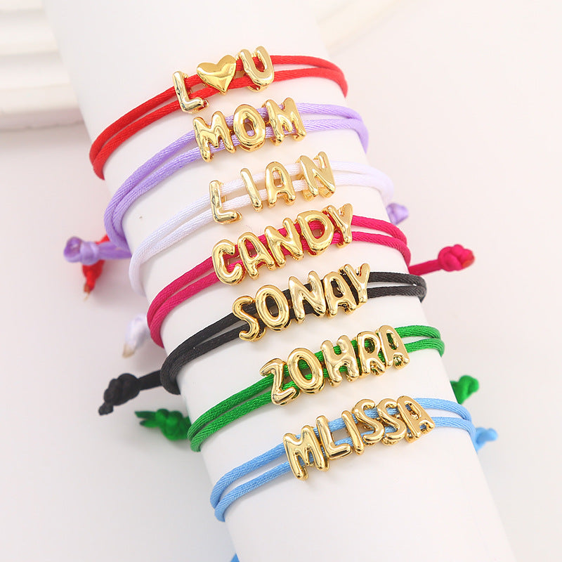 Preorder: Personalized Name String Bracelet