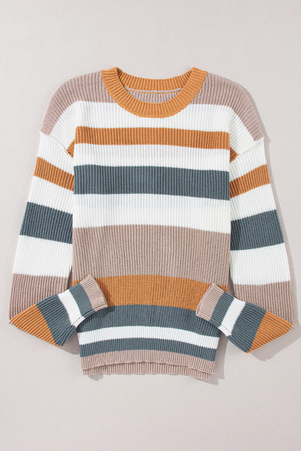 Colorblock Knit Sweater October.