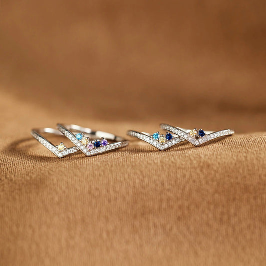 Preorder: Custom Birthstone & Zircon Radiance Ring