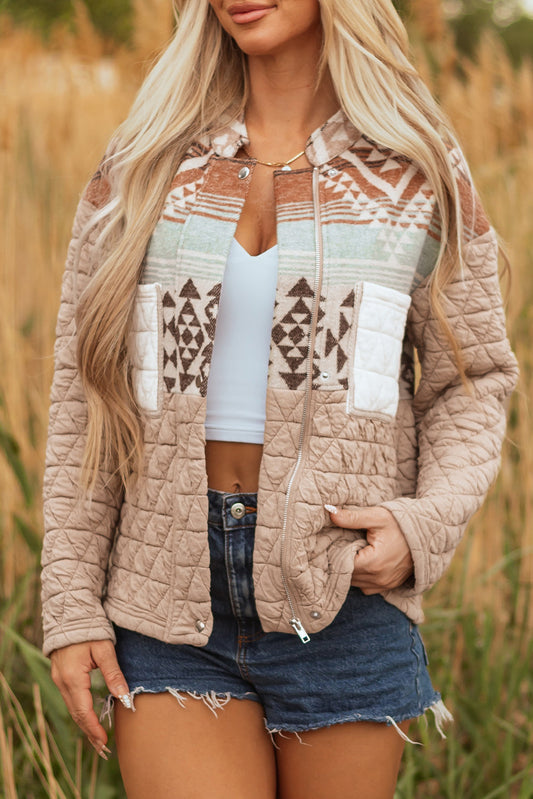 PREORDER: Aztec quilted design jacket 10.13.25