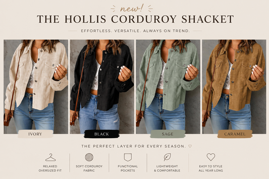 PREORDER: The Hollis Corduroy Shacket 8.31.26 OSYM