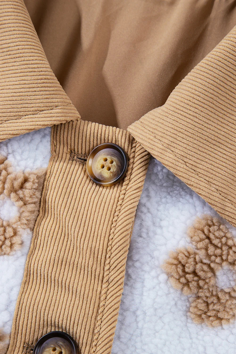 Fall Floral Sherpa Jacket