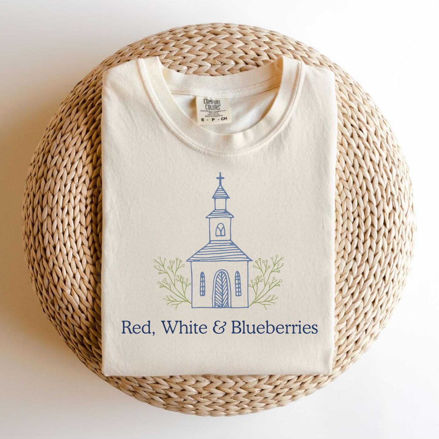 Red, White, & Blueberries (Church) Tee.