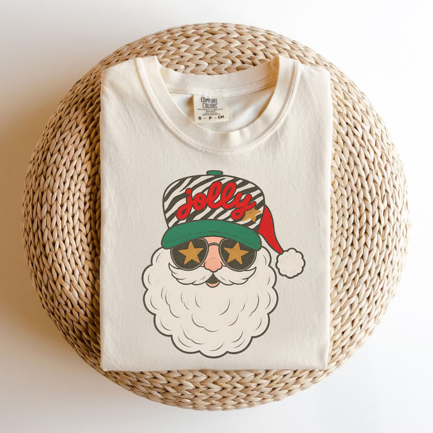 Santa--Zebra Trucker Hat Tee.